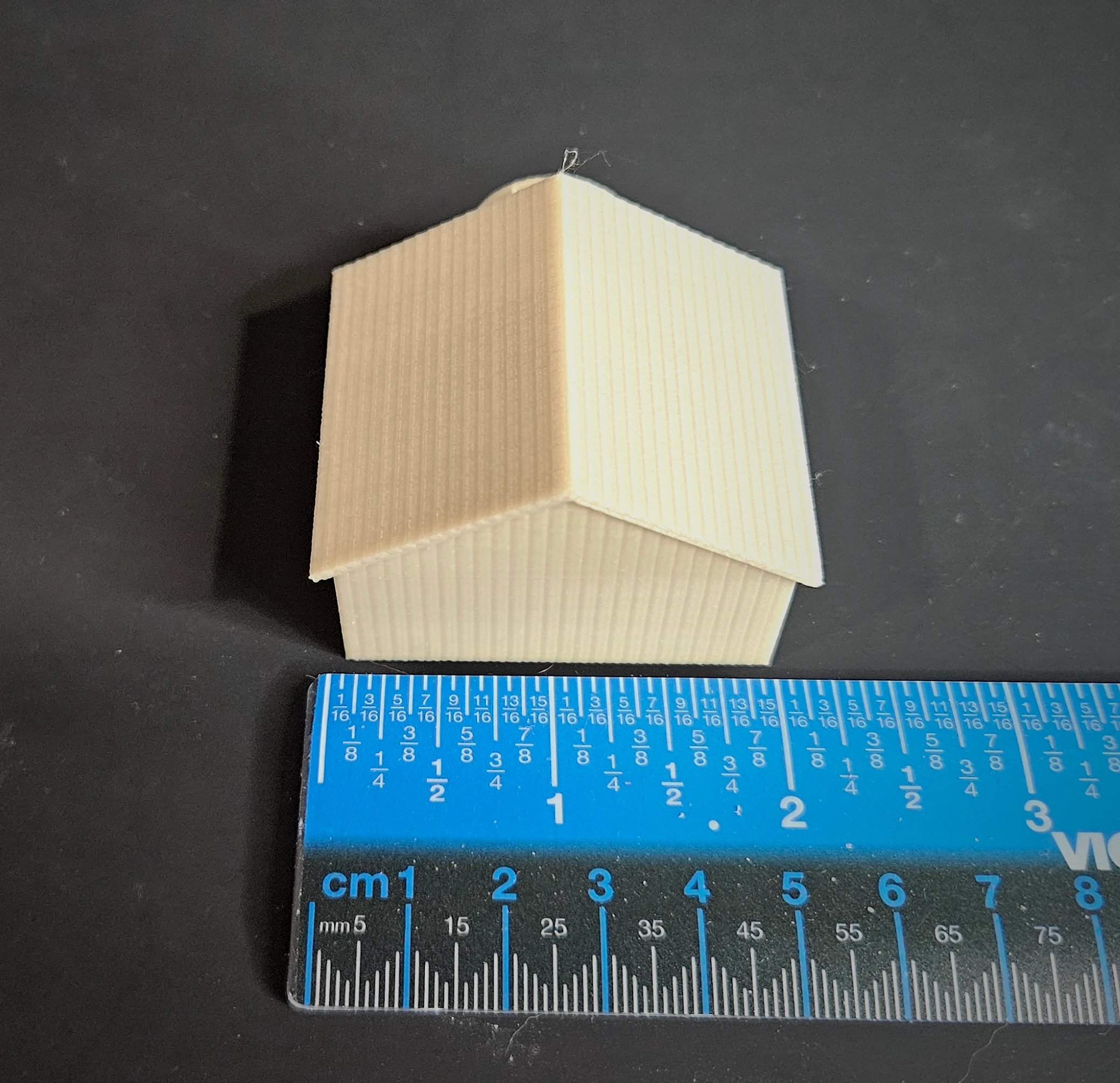 Additional display view of HO scale waterwheel with large building